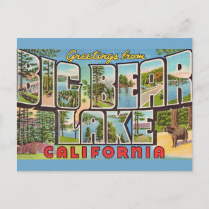 Big Bear Lake California Postcard