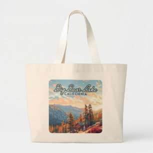 Big Bear Lake California San Bernardino Vintage Large Tote Bag