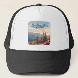 Big Bear Lake California San Bernardino Vintage Trucker Hat