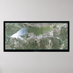 Big Bear Lake, California satellite poster