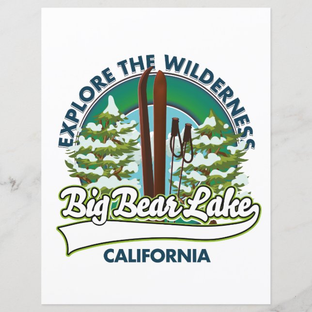 Big Bear Lake California ski logo (Front)