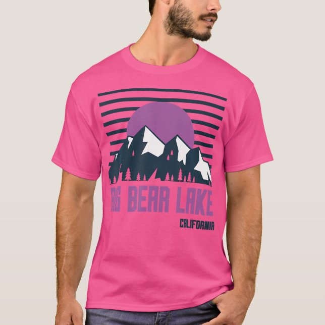 Big Bear Lake Mountains California Hiking Outdoors T-Shirt (Front)