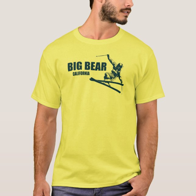 Big Bear Mountain Resort California Skier T-Shirt (Front)