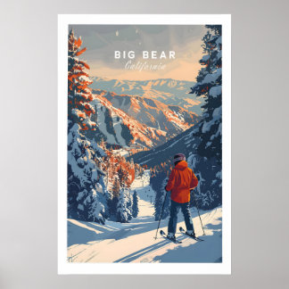Big Bear Travel Poster - California 1