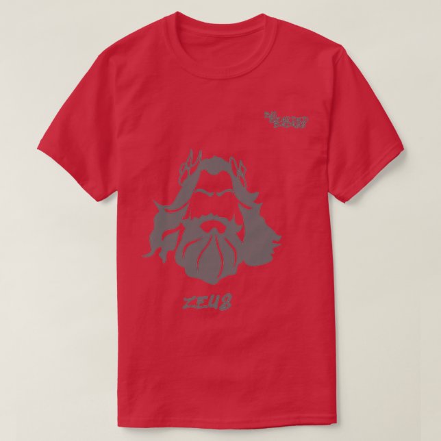 Big Bearded Badass Zeus Classic TShirt (Design Front)