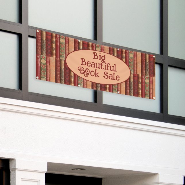 Big Beautiful Book Sale Banner (Outside Building)