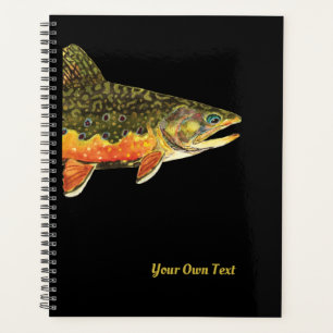 Big, Beautiful Brook Trout. Customise It! Planner