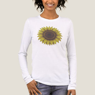 Big Beautiful Earthy Sunflower Unisex Tri-Blend Shirt