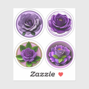 Big Beautiful Purple Roses Assortment #1