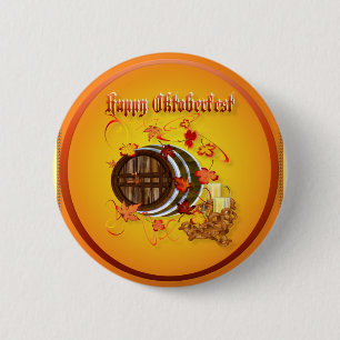 Big Beer-Happy Oktoberfest Buttons