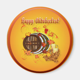 Big Beer-Happy Oktoberfest Magnets