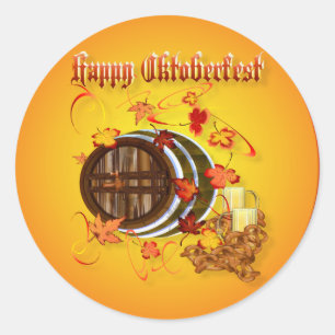 Big Beer-Happy Oktoberfest Stickers