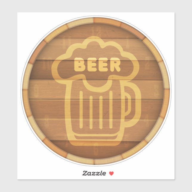 Big Beer Keg Sticker (Sheet)