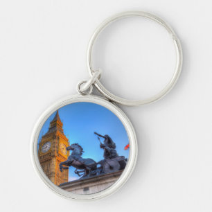 Big Ben and Boadicea Statue Key Ring