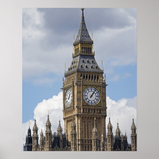 Big Ben and Houses of Parliament, London, Poster (Front)