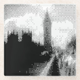 big ben and parliament  glass coaster