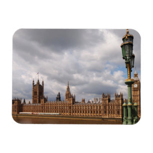 Big Ben and Parliament in London rectangle magnet