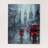 Big Ben and Red Commuter Busses