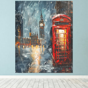 Big Ben and the Red Phone Booth Canvas Print