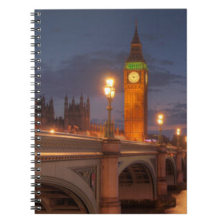 Big Ben and the Westminster Bridge Spiral Notebook