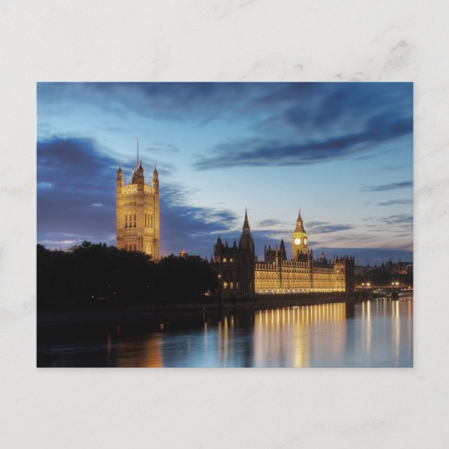 Big Ben at night Postcard (Front)