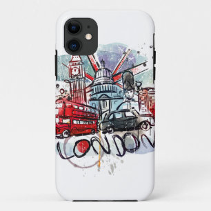 big ben bus london landmark Case-Mate iPhone case