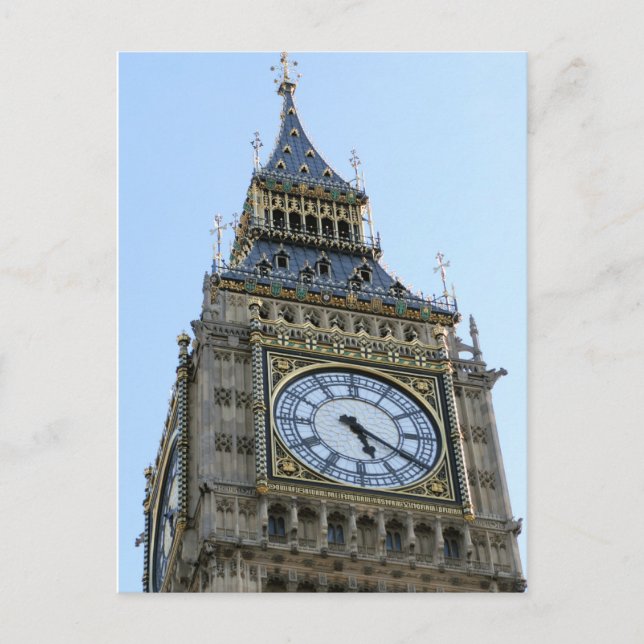 Big Ben Clock in London, England United Kingdom Postcard (Front)