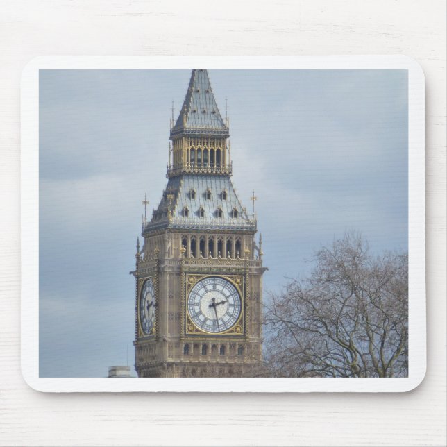 Big Ben Clock Mouse Pad (Front)