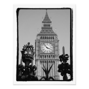"Big Ben" Clock Tower at Westminster Palace Photo Print