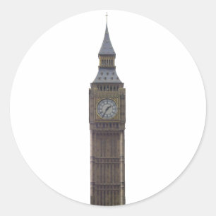 Big Ben Clock Tower: Classic Round Sticker