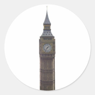 Big Ben Clock Tower: Classic Round Sticker
