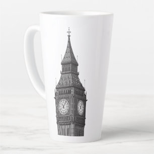 Big Ben Clock Tower London England Latte Mug