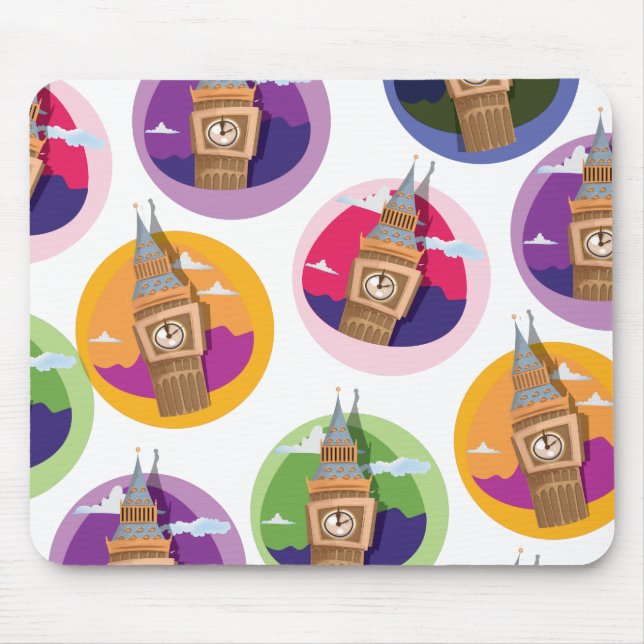 Big Ben Clock Tower Westminster Mouse Pad (Front)