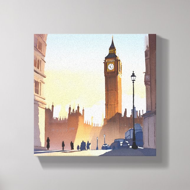 Big Ben Clocktower | London England UK Canvas Print (Front)