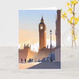 Big Ben Elizabeth Tower London England UK Card