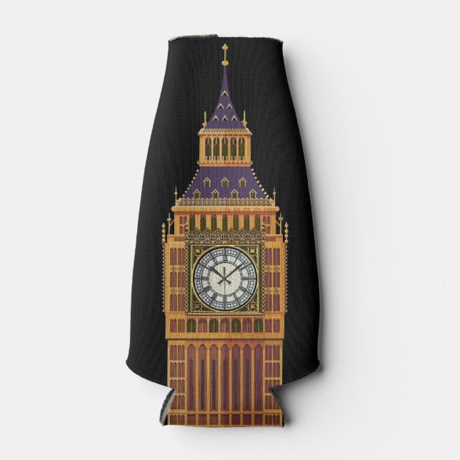 Big Ben/English Flag Bottle Cooler (Front)