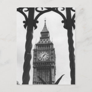 Big Ben in Black & White Postcard