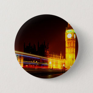 Big Ben, London 6 Cm Round Badge
