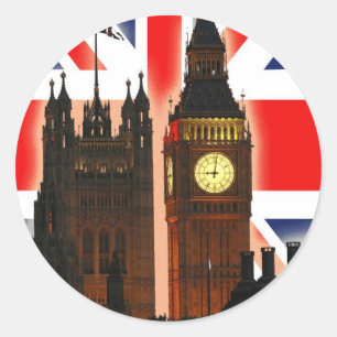Big Ben, London, England Classic Round Sticker