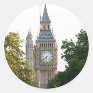 Big Ben London England Classic Round Sticker