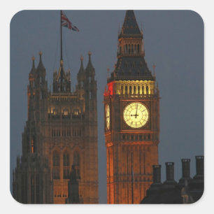 Big Ben-London-England Square Sticker