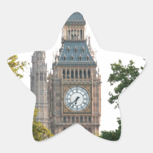 Big Ben London England Star Sticker