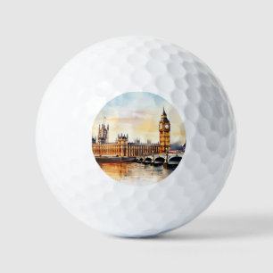 Big Ben, London. Golf Balls