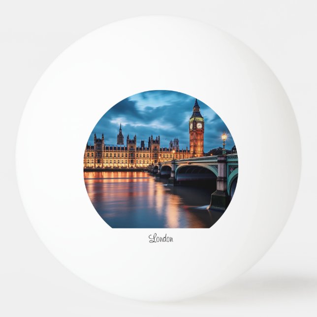 Big Ben, London. Ping Pong Ball (Front)