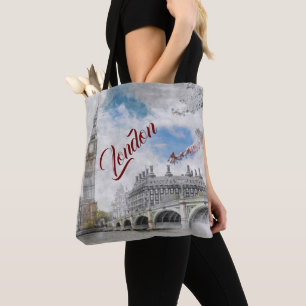 Big Ben London Tote Bag – Vintage UK Travel 