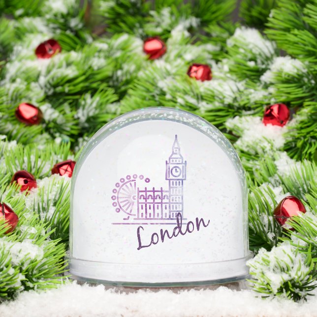 Big Ben London UK Travel – Iconic British Landmark Snowglobe (Christmas)