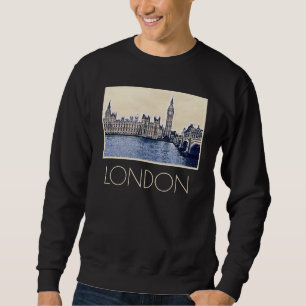 Big Ben London Watercolor art Sweatshirt