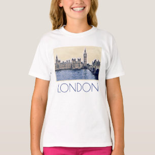 Big Ben London Watercolor art T-Shirt