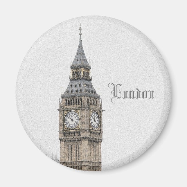 Big Ben London (Watercolour) Magnet (Front)