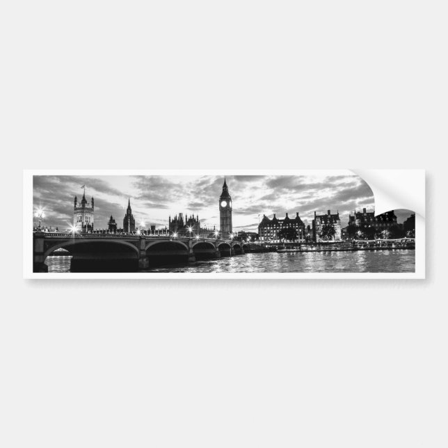 Big Ben Palace of Westminster Bumper Sticker (Front)